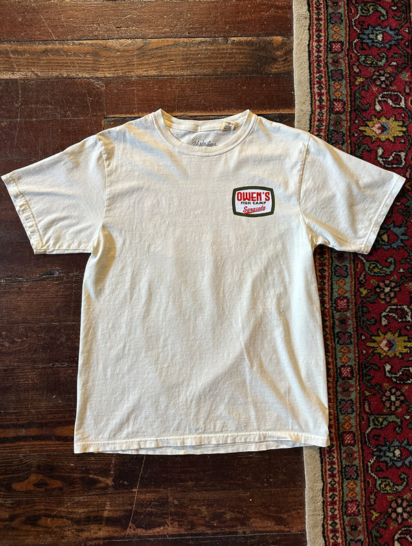 Owen's Fish Camp Ale Label Tee - Cappuccino