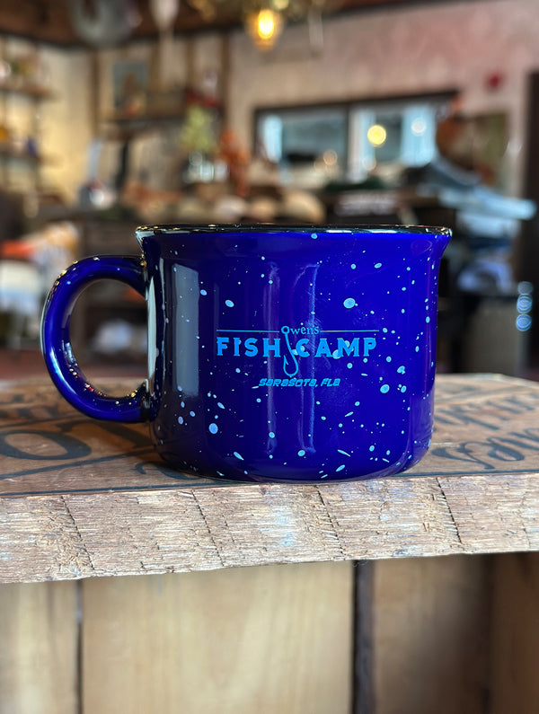 Owen's Fish Camp Mini Mug - Cobalt/Bright Blue