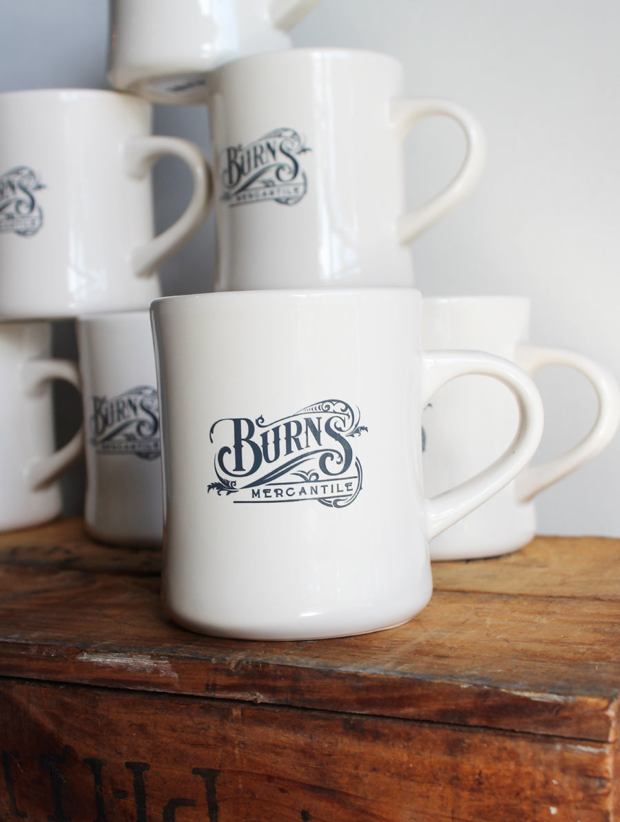 Burns Mercantile Diner Mug - Cream