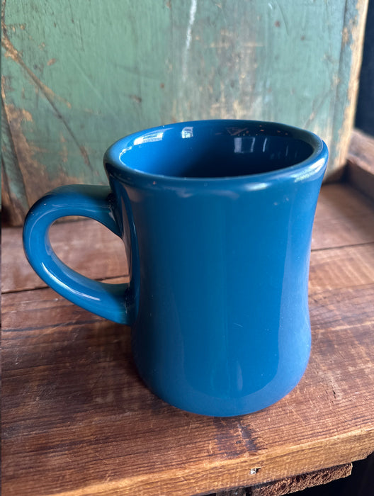 Burns Mercantile Diner Mug - Blue