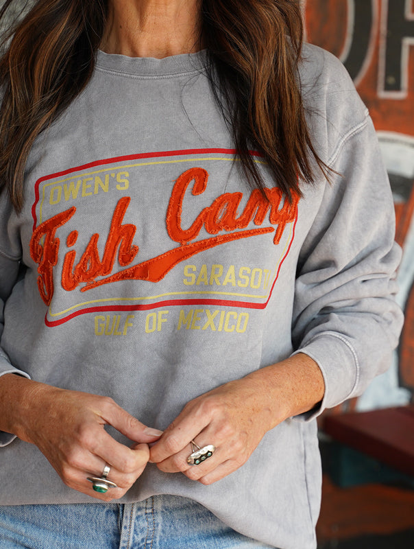 Camper Stitch Pullover Sweatshirt - Steel Grey