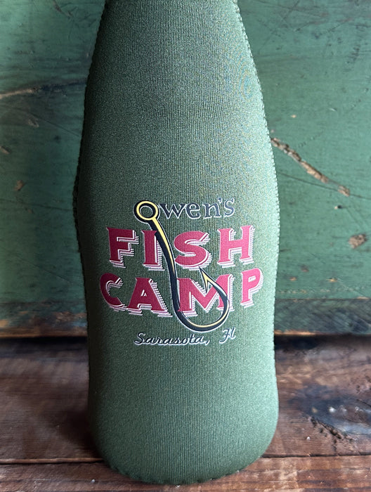 Owen's Fish Camp Zip Koozie