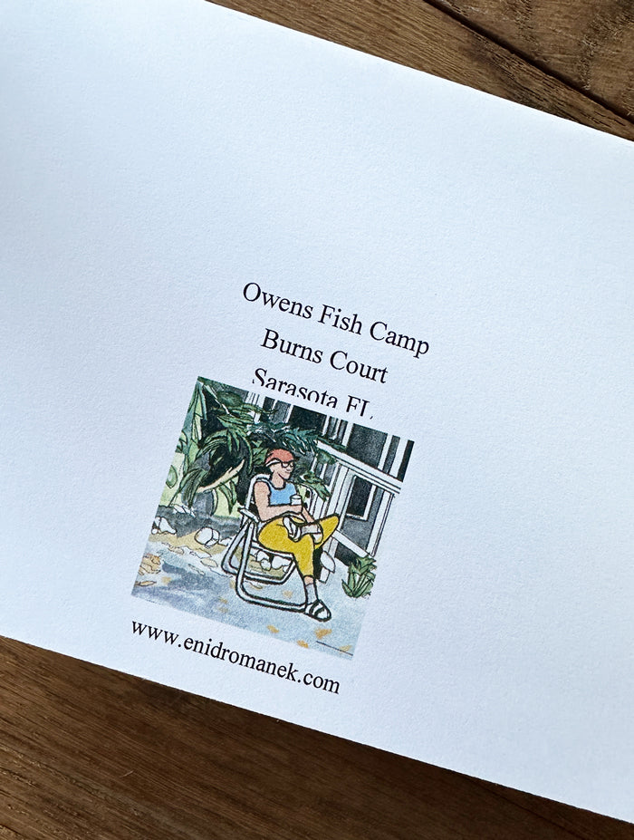Single Notecard - Pen & Ink Watercolor OFC