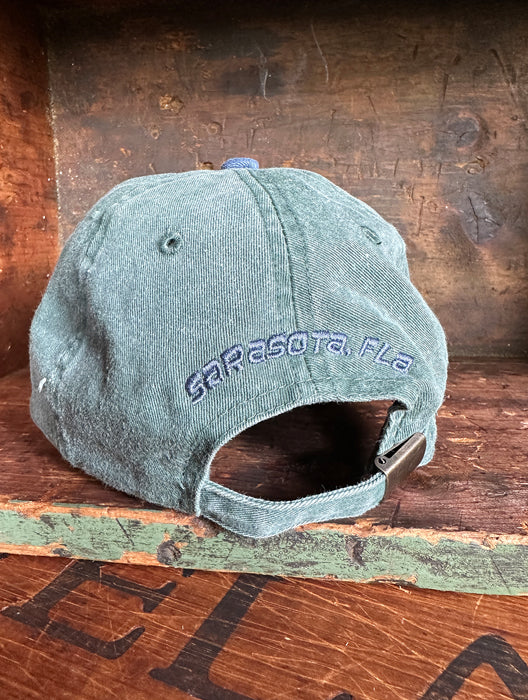 Owen's Fish Camp Kids Cap - Green/Blue