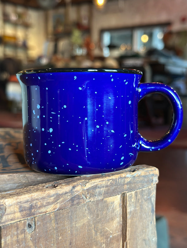 Owen's Fish Camp Mini Mug - Cobalt/Bright Blue