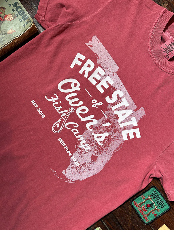 OFC Free State Tee - Crimson