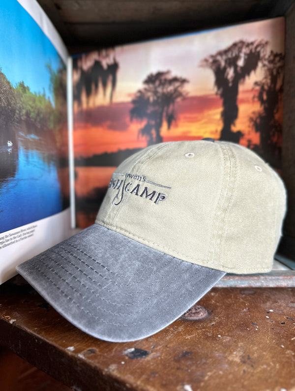 Owen's Fish Camp "Dad" Hat - Olive/Grey