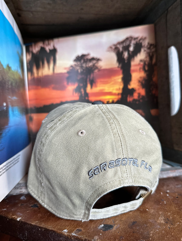 Owen's Fish Camp "Dad" Hat - Olive/Grey