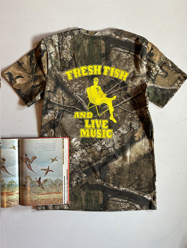 Owen's Fish Camp Real Tree Tate Tee - Camo