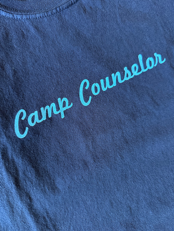 Camp Counselor Kids Tee - Navy