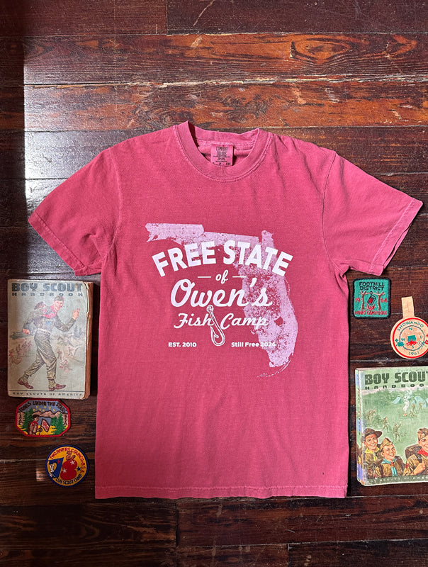 OFC Free State Tee - Crimson