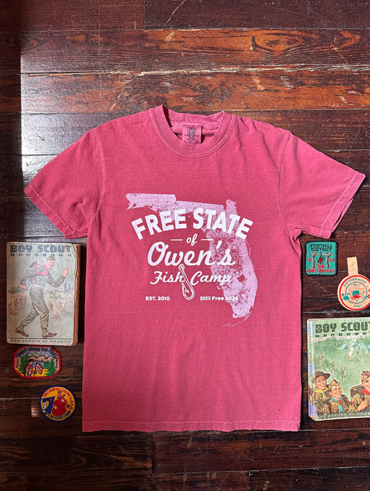 OFC Free State Tee - Crimson