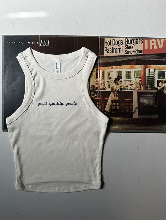 Good Quality Goods Tank - Ivory/Navy