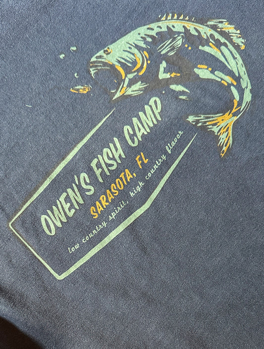 Owen's Fish Camp Low Country S/S - Indigo