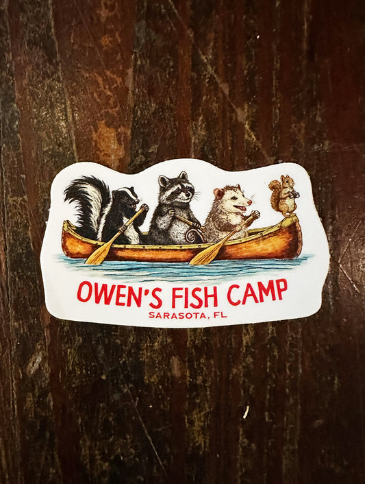 Owen's Fish Camp Critter Sticker