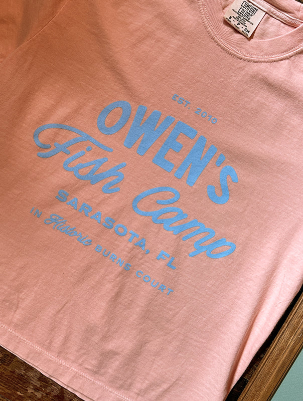 OFC Script Womens Boxy Tee - Peach/Violet