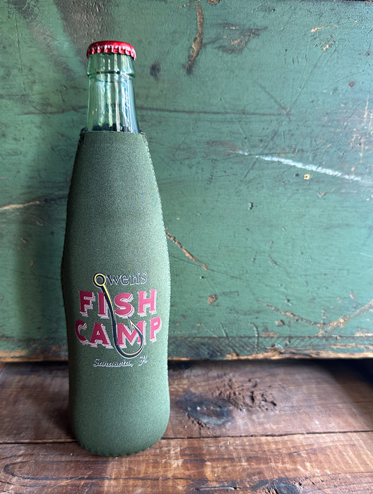 Owen's Fish Camp Zip Koozie