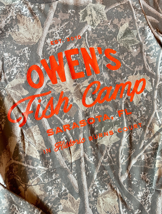 OFC Light Camo L/S Tee - Camo/Orange/Red