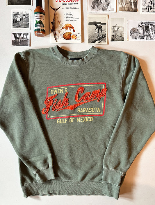 Camper Stitch Pullover Sweatshirt - Basil
