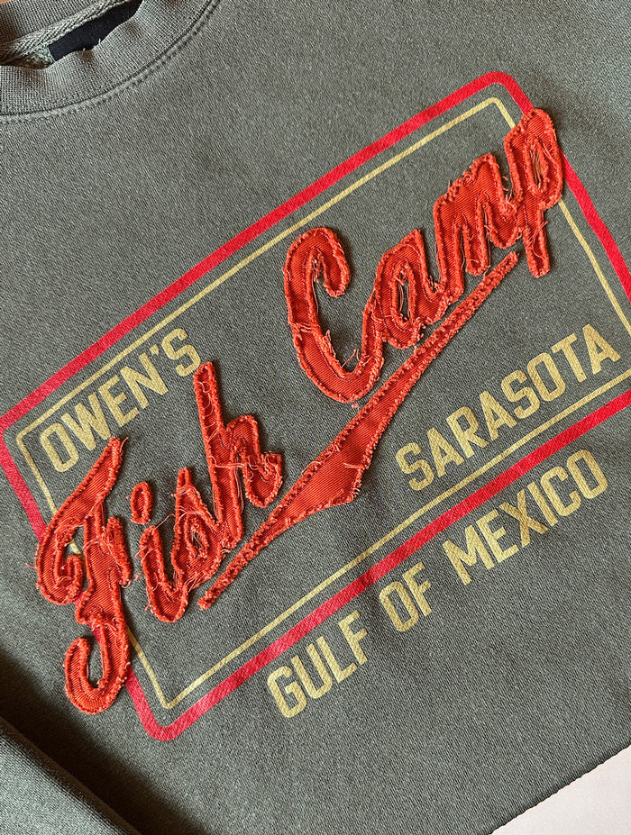 Camper Stitch Pullover Sweatshirt - Basil