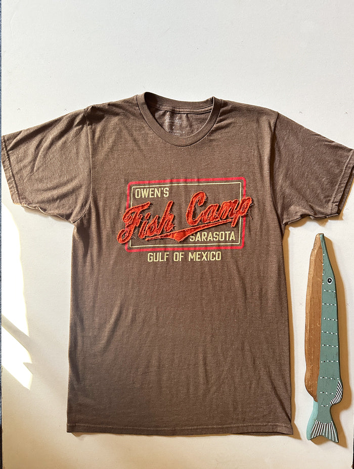 Camper Stitch Tee - Heather Mahogany