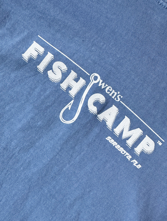 OFC Classic Tee- Washed Denim/White