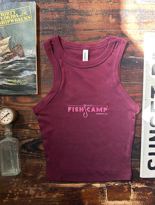 OFC Racer Tank - Maroon/Hot Pink