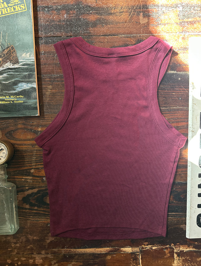 OFC Racer Tank - Maroon/Hot Pink