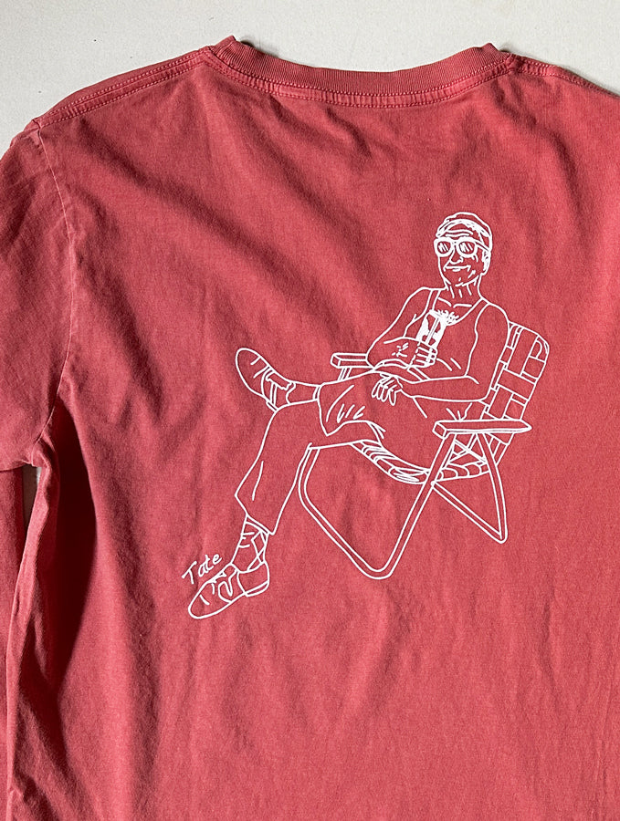 OFC Classic L/S Tate - Pale Red/White