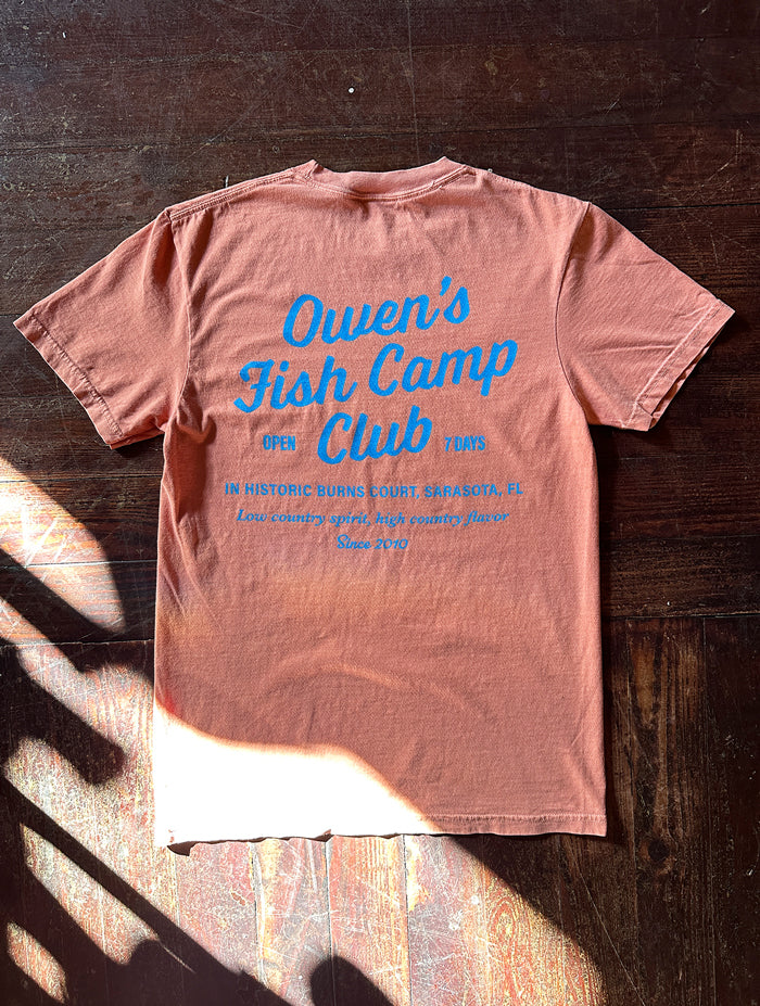 OFC Club Tee - Peach/Light Blue