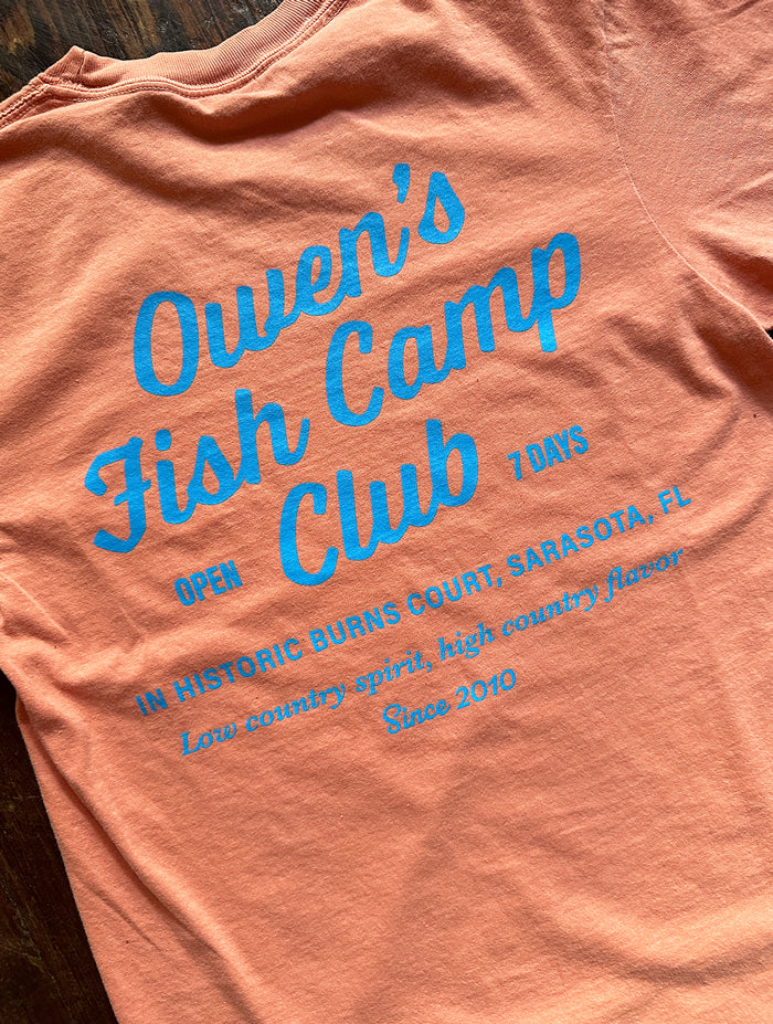 OFC Club Tee - Peach/Light Blue