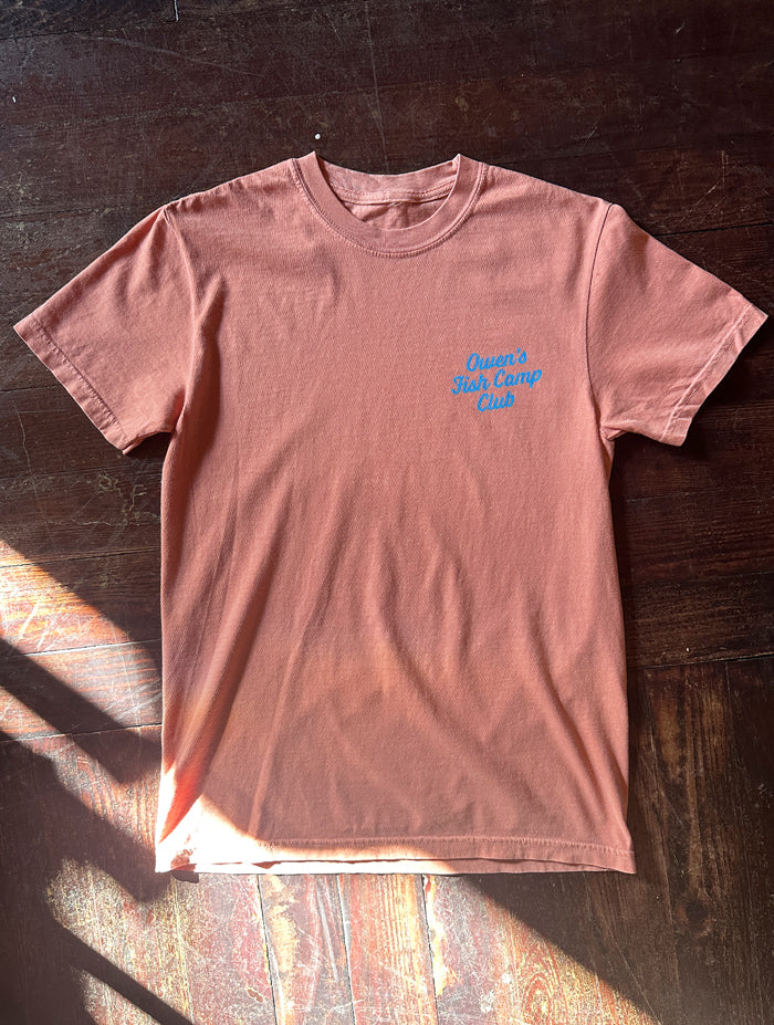 OFC Club Tee - Peach/Light Blue