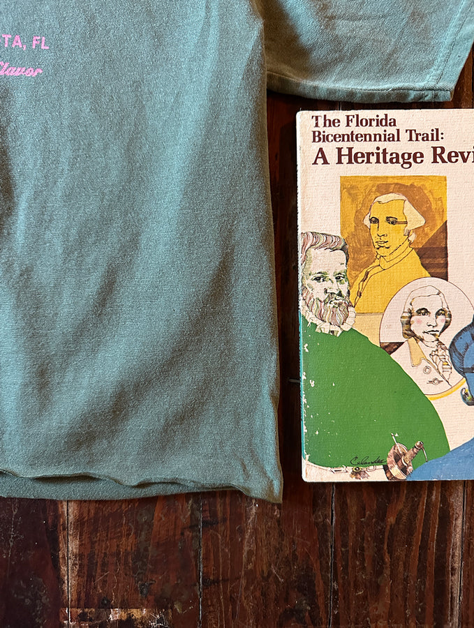 OFC Open 7 Days Womens Cropped Tee - Basil/Pink